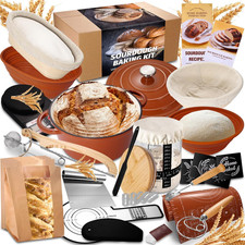 Sourdough Starter Kit with Enamel Cast Iron Pot, Complete Sourdough Bread Baking picture