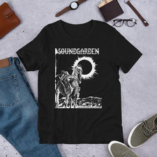 Vintage SoundGarden Band All Size Y2k Style Coton Unisex Shirt Black D2371 picture