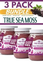 3x True Sea Moss Gel Superfood Elderberry 16 fl oz picture