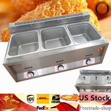 Commercial Propane Deep Fryer Countertop 18 L Gas Fryer 3 Pan LPG NG Gas Fryer picture