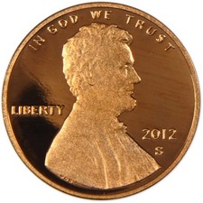 2012 S Lincoln Shield Cent Proof Penny 1c Coin Collectible picture