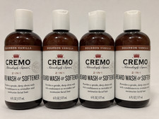4 PACK Cremo 2 In 1 Beard & Face Wash Bourbon Vanilla 6Oz picture