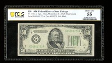 DBR 1934 $50 DGS FRN Chicago Fr. 2102-Gdgs PCGS-B 55 Serial G05681723A picture