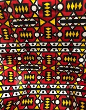 6 YARDS African Fabrics Ankara Kente Print African Fabrics Wholesale picture