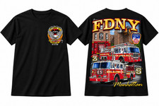 FDNY Engine 5 Ladder 3 RECON Manhattan Firefighter Vintage Tee picture