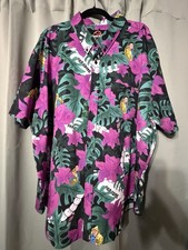 RSVLTS Jurassic Park “Nobody Cares” Men’s 3xl Xxxl Button Up Kunuflex Shirt picture