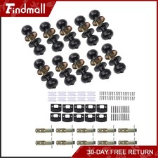 10 Packs Black Interior Door Knob, Matte Black Door Knob Interior Privacy picture