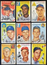 1954 MLB 9x HOF MVP All-Star Legends Topps Tall Cards picture