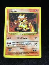 Pokemon Magmar 36/102 - Base Set uncommon - Same day shipping - NM/M  picture