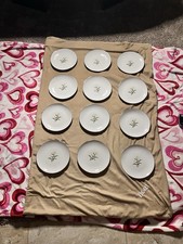 ACI Adele Fine China Japan 7 3/4” Salad Plates Set of 12 Yellow Floral picture