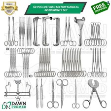 50 Pcs Custom C-Section Surgical Instruments Set German Grade picture