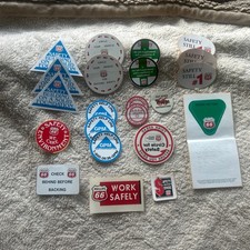 Vintage Lot  Phillips 66 Safety First Stickers Decals picture