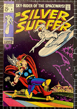 (1969) Silver Surfer #4 (FN/VF 7.0) Iconic Buscema Cover (Marvel) Key picture
