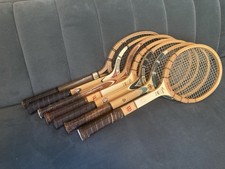 Lot Vintage Wood Tennis Racquet CHOOSE QTY Decor Wall Art Classic HIGH QUALITY  picture