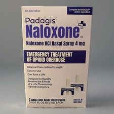  💊Nalaxone HCl Nasal Spray 4mg  (2 Single Doses) –  Exp 07/2028 NEW in box picture