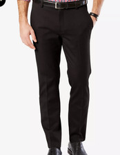 Dockers Men's Pants 40 X 29 Easy Slim Fit Easy Khaki Stretch Black NWT picture
