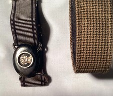 2  Vintage 1970s Men’s Belts Fabric Belts Mod Boho picture