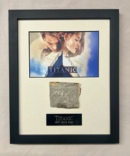 Framed 1997 TITANIC Movie Prop. Piece of The Ships Hull w/signed LOA. Relic. WSL picture