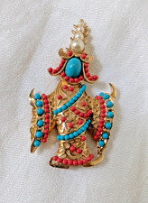 Rare Boucher Asian Thai Siamese Dancer Brooch picture