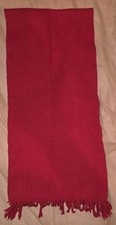 Yarrowvale 100% Cashmere Scarf Made in Scotland Red  picture