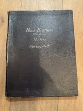 1918 Haas Brothers Blue Book of Models Spring 1918 Antique Fashion Catalog Paris picture