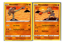 Hitmonlee & Hitmonchan, Connected Scene 2 Card Set, SWSH Base Set Pokemon TCG picture