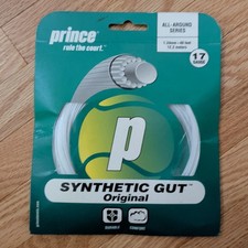 Prince Synthetic Gut Original 17 Gauge Tennis String 40ft 1.24mm White 7J332-010 picture