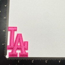 Los Angeles Dodgers L.A. Iron On Patch White Black Red Hat Jersey Patch picture