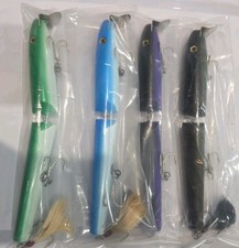 Lot of 4- Pikie Jointed Wooden Metal Lip 11