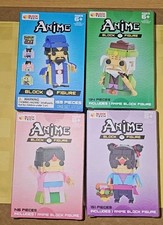 EvezBeadz New MIB 2022 Block Tech Anime Set Of 4 Building Toys Ages 6+ Retired picture