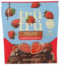 Tru Fru, Frozen Strawberries White And Milk Chocolate, 8 Ounce picture