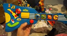 Vintage 1998 TYCO Sesame Street Rock And Roll Toy Guitar- tested works picture