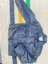 Vintage 1993 Taylor's Leatherwear Chicago Police Leather Jacket Black Size L USA picture