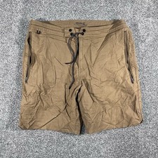     Roark Mens 34 Adventure Shorts Brown Drawstring Zip Pockets Stretch picture