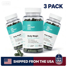 3 bottles Her Fantasy Box | Body Magic Chlorophyll Capsules-30 Vegan Capsules picture