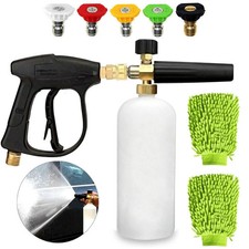 Snow Foam Lance Cannon Soap Bottle Sprayer Pressure Washer Gun Car Wash 1/4