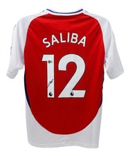 William Saliba Signed Arsenal F. C. Adidas Soccer Jersey (Beckett) Centre-Back picture
