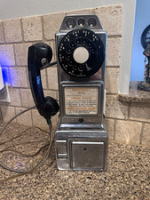 1940’s The Gray Telephone Pay Station Company Payphone Worked When Removed picture