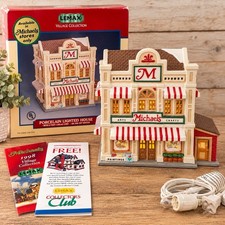 Lemax 1998 Michaels Exclusive Village Porcelain Lighted House Christmas NOS picture