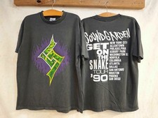 Y2K Soundgarden Vintage Get On The Snake Tour 90s Band Sz.L T-Shirt REPRINT picture