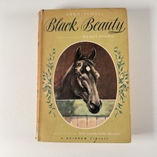 Black Beauty Anna Sewell Wesley Dennis Illustrated Rainbow Classic HD DJ 1946 picture