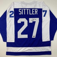 Facsimile Autographed Darryl Sittler Toronto Blue Jersey Size Men's XL picture