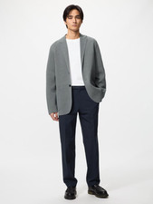 UNIQLO AirSense Pants Wool Like Stretch Tapered Men 482892/482898 NWT picture