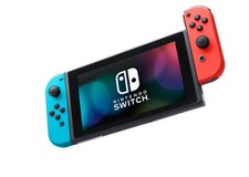 Nintendo HADSKABAH Switch with Neon Blue and Neon Red JoyCon picture