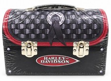 Vintage Harley Davidson Rare Saddlebag Tin Metal Lunchbox Sealed 7x9 In. NEW  picture