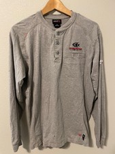 Ariat FR Henley Shirt Mens Large Gray Long Sleeve Arrowhead CAT2 2112 FLAWS picture