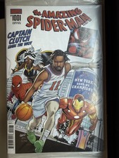 AMAZING SPIDER-MAN #1001 JALEN BRUNSON NY KNICKS NYCC EXCLUSIVE NM IN HAND 2026 picture