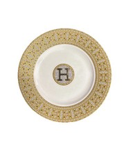 Imperial  Porcelain 6 pc 'Mosaic' 10” Dinner Plate Set Luxury Serving For 6 picture