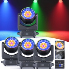 4Pcs LED Aura 19x20W RGBW Beam Wash Zoom Moving Head Lights DJ Disco Bar Light picture