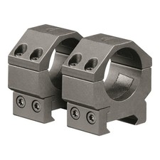 AIM Sports 1'' MEDIUM Picatinny Scope Rings Black Anodized picture